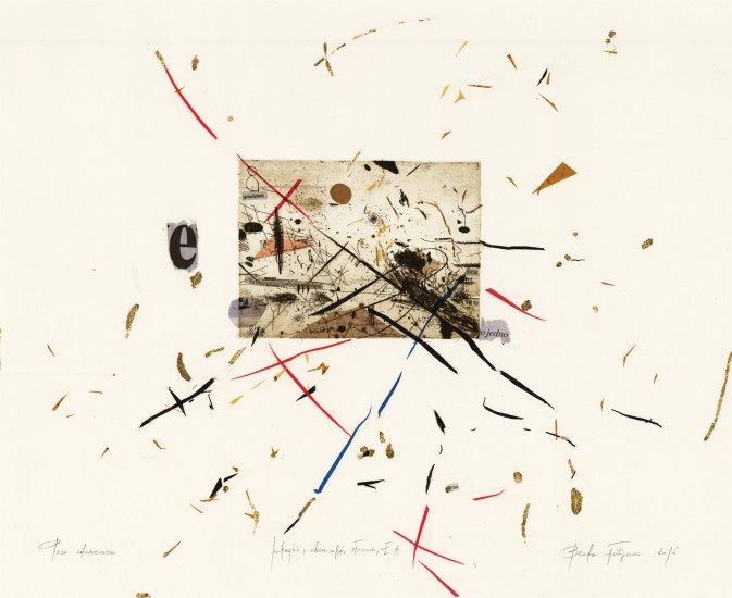 Beyond happening | Intaglio chinecolle collage złocenie | 2016